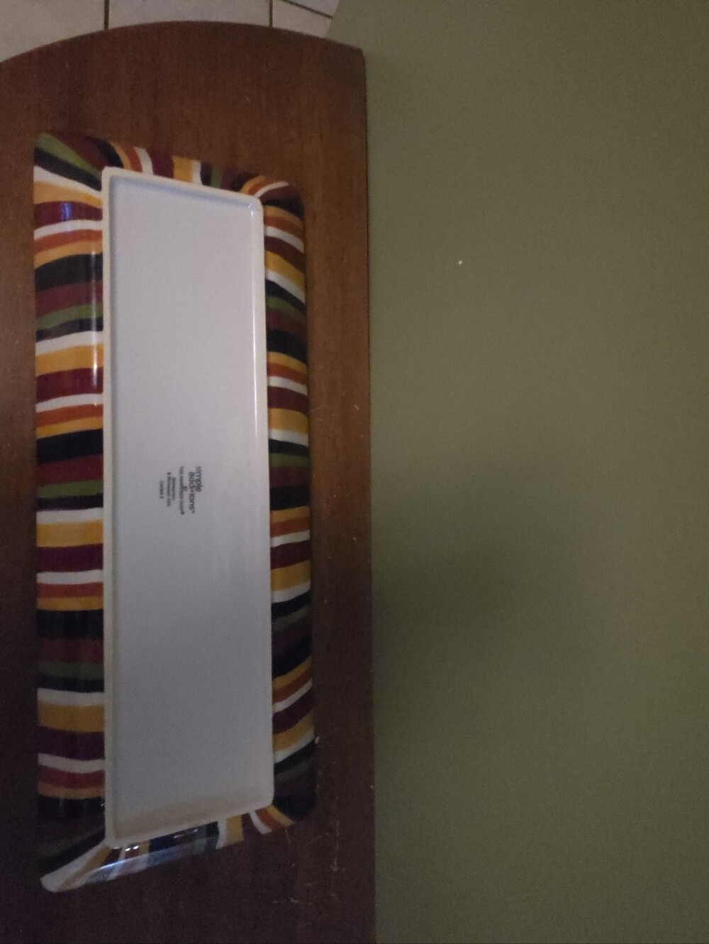 Pampered Chef Simple Additions Rectangular Server/Platter, Striped Pattern - Picture 7 of 10